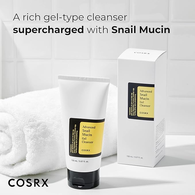 COSRX Advanced Snail Mucin Gel Cleanser, 5.07 Fl Oz / 150 mL | Rich Daily Deep Cleansing Gel for Dry & Sensitive Skin | Korean Skincare, Not Tested on Animals, No Parabens - Image 3